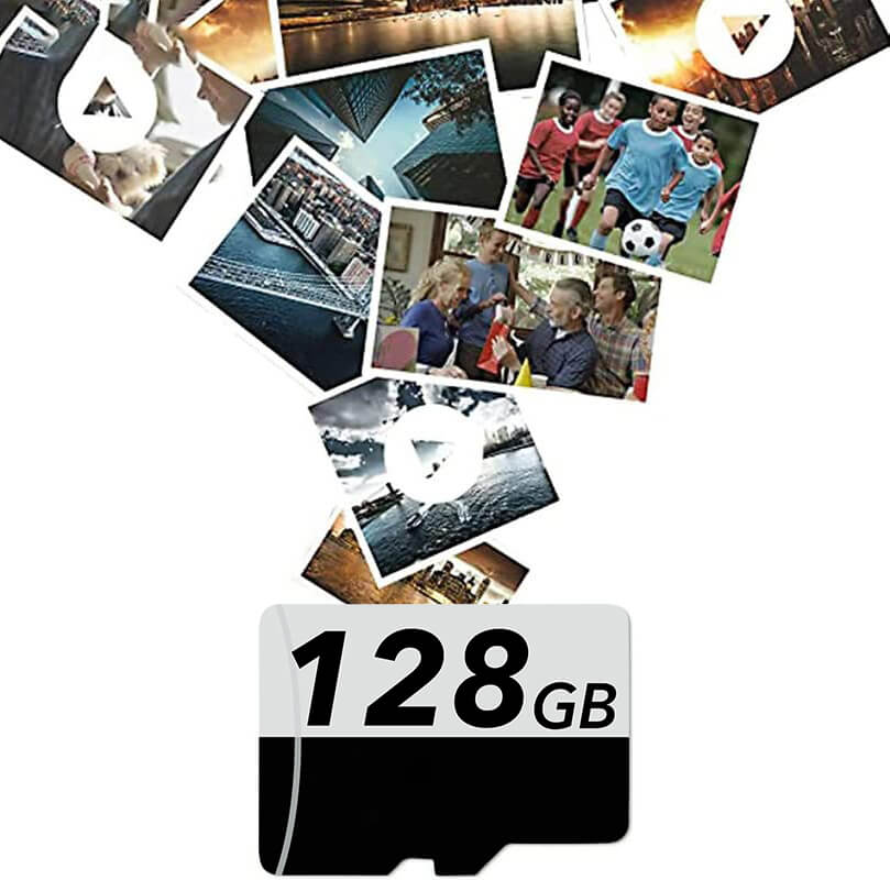 WOLFBOX 128GB Full Ultra HD SD Card [New Version]