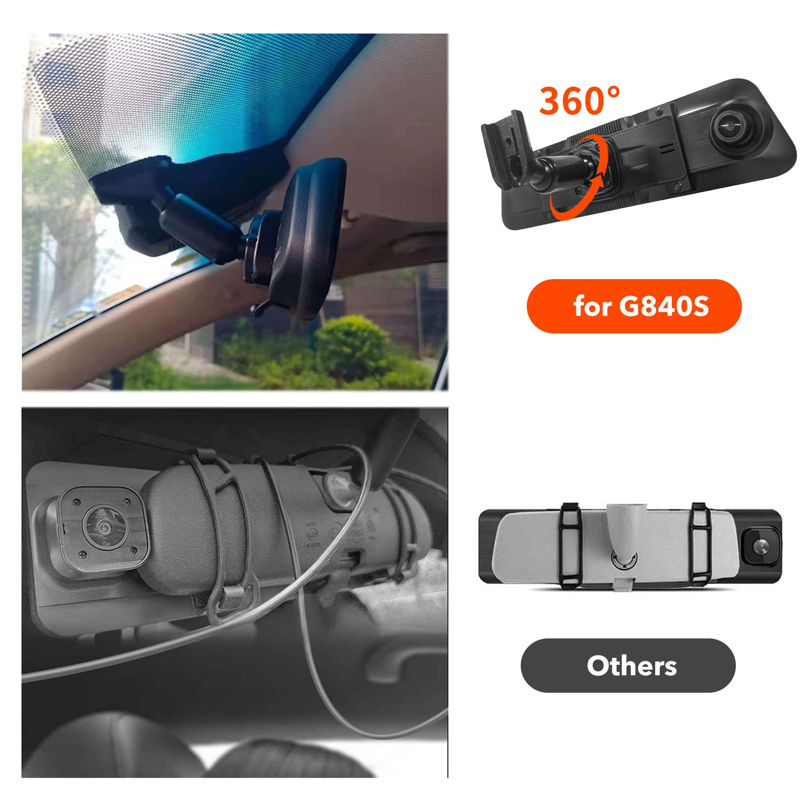 WOLFBOX Bracket for Mirror Dash cam